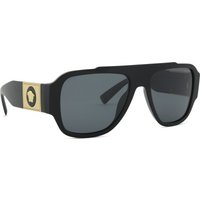 Versace VE4436U Polarized GB1/81 Men's Sunglasses Black Size 57