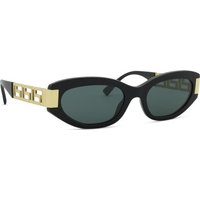 Versace Cat Eye Sunglasses- Black With Branded Arm Detail