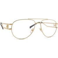 Versace VE1269 1002 Men's Eyeglasses Gold Size 57 - Blue Light Block Available