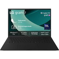 LG gram 17″ Intel® Core™ Ultra 7, 32Go/1To/Noir - 17Z90TL-G.AZ78F