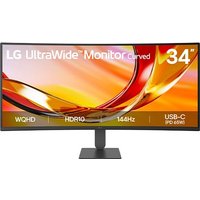 LG Moniteur WQHD incurvé (1800R) LG UltraWide™ 34 pouces 144 Hz 34U640B avec USB-C - 34U640B-B