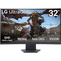 LG Moniteur de jeu incurvé 32” UltraGear™ 1000R QHD, 1ms (GtG), 180Hz - 32GS60QC-B