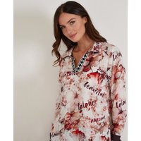 Batik Bluse mit Blumen