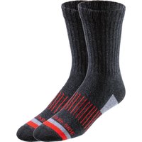 LIDL PARKSIDE Lot de 2 paires de chaussettes de travail homme grisrouge 3942