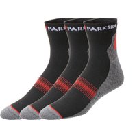 LIDL PARKSIDE Lot de 3 paires de chaussettes de travail courtes homme noir 3942