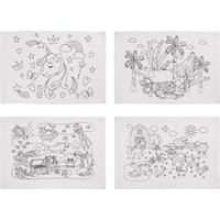 LIDL crelando Lot de 4 sets de table à colorier