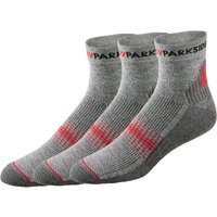 LIDL PARKSIDE Lot de 3 paires de chaussettes de travail courtes homme gris 3942