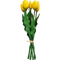 LIDL LIVARNO Lot de 5 fleurs artificielles jaune
