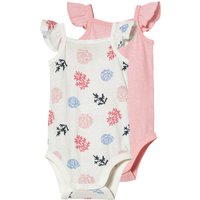 LIDL lupilu Lot de 2 bodies bébé roseblanc
