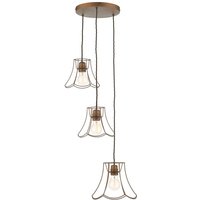 David Hunt Lighting ORE0363 OREGON 3 Light Cluster Pendant Light In Bronze Finish