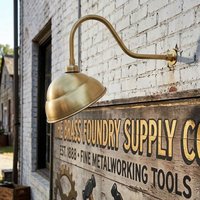 Firstlight 1051BR 9" Reflector Sign Light In Brass