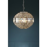 Laura Ashley Vienna Crystal 5 Light Orb Chandelier In Polished Chrome Finish