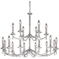 Franklite Petrushka 18 Light Ceiling Chandelier In Chrome Finish FL2090/18
