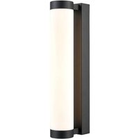 Franklite WB131 Dimmable Small LED Bathroom Wall Light In Black Finish IP44