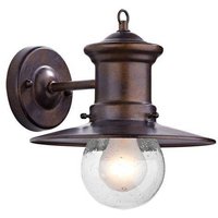Dar SED1529 Sedgewick Outdoor Wall Light In Bronze Iron