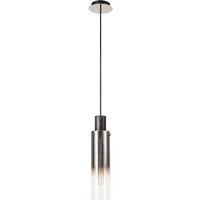 Fuse 1 Light Ceiling Pendant in Polished Chrome with Ombre Effect Glass