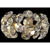 Fusion Non-Electric Crystal Ceiling Pendant in French Gold Finish
