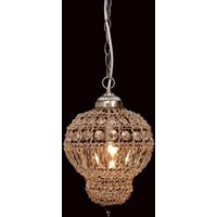 Impex CO812161/01/SN Morocco 1 Lt Beaded Pendant Ceiling Fitting