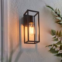 Endon 91993 Herbert Outdoor Box Light In Textured Black Finish IP44
