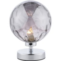 Dar Lighting Esben Table Lamp In Polished Chrome Finish With Smoked Dimpled Glass ESB4150-10