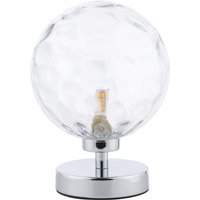 Dar Lighting Esben Table Lamp In Polished Chrome Finish With Clear Dimpled Glass ESB4150-12