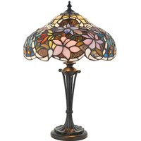 Interiors 1900 64327 Sullivan Tiffany Small Table Lamp - Height: 450mm