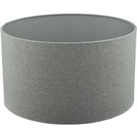 Dar Lighting Pyramid Grey Linen Drum Shade 35 cm
