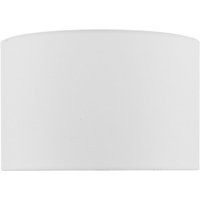 Dar Lighting Weylin White Faux Silk Drum Shade 32 cm