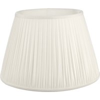 Dar Lighting Ulyana Faux Silk Tapered Drum Shade In Ivory 45 cm