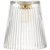 Dar Lighting Easy Fit Ribbed Glass Shade 12.5cm