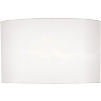 Dar Lighting Syracuse White Faux Silk Oval Shade 24 x 40 cm
