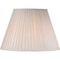 Dar Lighting Taupe Cotton Tapered Drum Shade 43 cm
