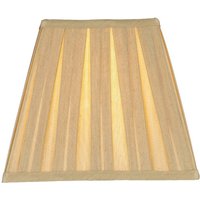 Dar Lighting Taylor Gold Faux Silk Taper Square Shade 22 cm