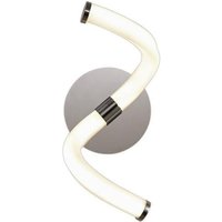 Mantra M6603/S Nur II 12 Watt Wall Light In Polished Chrome And Opal White - Switched