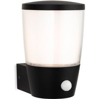 Firstlight 3830BK Forbes Outdoor PIR Wall Light in Black With Duplex Diffuser IP44