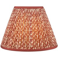 Dar Lighting Esther Red Cotton Empire Shade 30cm