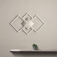 Searchlight 2914SS Wall Art LED Wall Light In Satin Silver