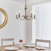Endon KORA-5AB 5 Light Chandelier With Antique Brass Finish