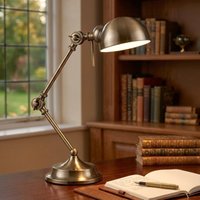 Firstlight 2305AB Beau Adjustable Table Lamp in Antique Brass