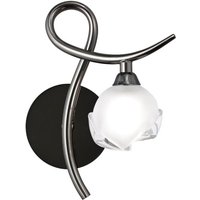 M0818BC/R Fragma 1 Light Black Chrome Wall Lamp