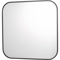 Dar Lighting Firuz Square Mirror With Thin Matt Black Frame 60 X 60cm