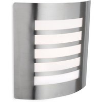 Firstlight 6408ST Prince Modern Stainless Steel Exterior Flush Wall Light