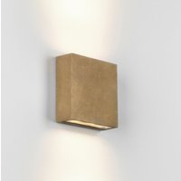 Astro 1331013 Elis Twin LED Outdoor Wall Light In Solid Brass Finish IP54