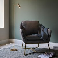 Endon 99774 Dedicated Reader Task Floor Lamp In Warm Brass Finish