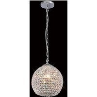 IL30191 Ava 4 Light Chrome And Crystal Ceiling Pendant