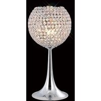 IL30194 Ava 3 Light Chrome And Crystal Table Lamp