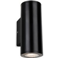 Firstlight 4164BK Ranger Outdoor Resin Round 2 Light Wall Light In Black Finish IP65