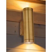 Firstlight 4149BR Nautic Outdoor Solid Brass 2 Light Wall Light IP64