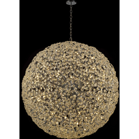 Fusion Grande Crystal Sphere Ceiling Pendant in Polished Chrome Finish 150cm