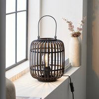 Endon 101674 Mathias Table Lamp In Dark Bamboo Finish
